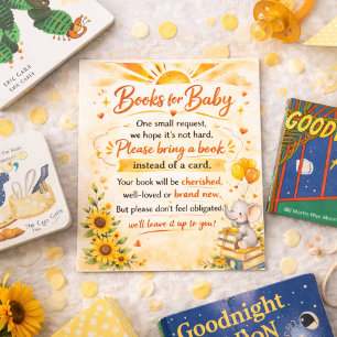 Carte D'accompagnement Livre de bébé Soleil Doré