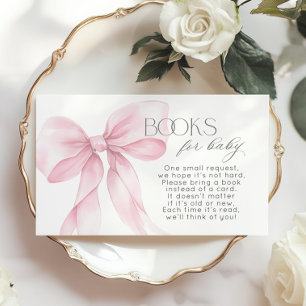Carte D'accompagnement Livre de calligraphie élégant à ruban rose pour ca