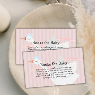 Carte D'accompagnement Livre De Cygne Rose Princess Pour Baby shower