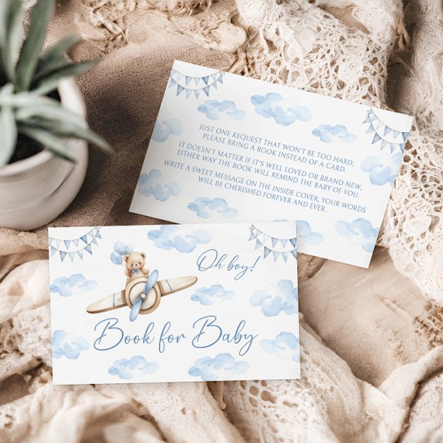 Carte D'accompagnement Livre de la cabine de l'ours en peluche bleu de l' (Créateur téléchargé)