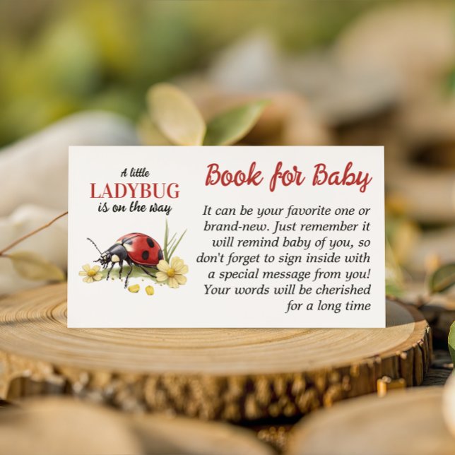 Carte D'accompagnement Livre de la Petite Coccinelle de la Marguerite pou (Créateur téléchargé)