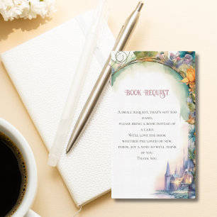 Carte D'accompagnement Livre d'histoire Demande Baby shower Dragon