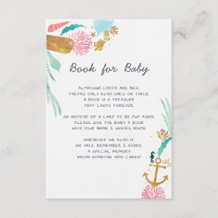 Carte D'accompagnement Livre nautique pour bébé