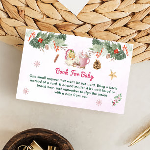 Carte D'accompagnement Livre Pour Bébé Cookies Père Noël Christmas Party