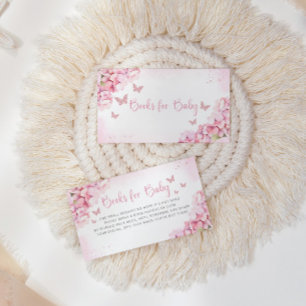 Carte D'accompagnement Livres À Papillon Aquarelle Cute Pour Baby shower