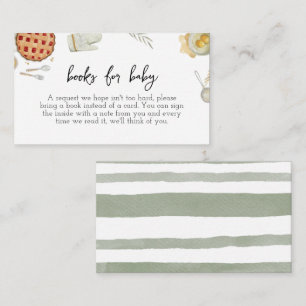 Carte D'accompagnement Livres à pâtisserie Cutie pour Baby shower