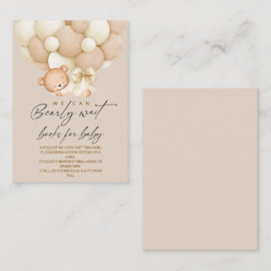 Carte D'accompagnement Livres à peine attendus pour Baby Shower