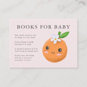 Carte D'accompagnement Livres à thème Little Cutie pour bébé Baby shower