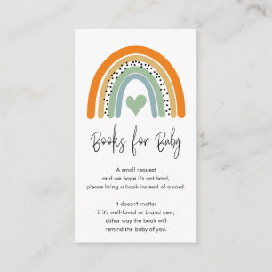 Carte D'accompagnement Livres Abstraits Rainbow Baby Boy pour bébé