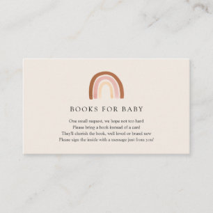 Carte D'accompagnement Livres Arc-en-ciel rose pour Baby insert card