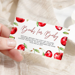 Carte D'accompagnement Livres Baby showers Cherry Pour Bébé