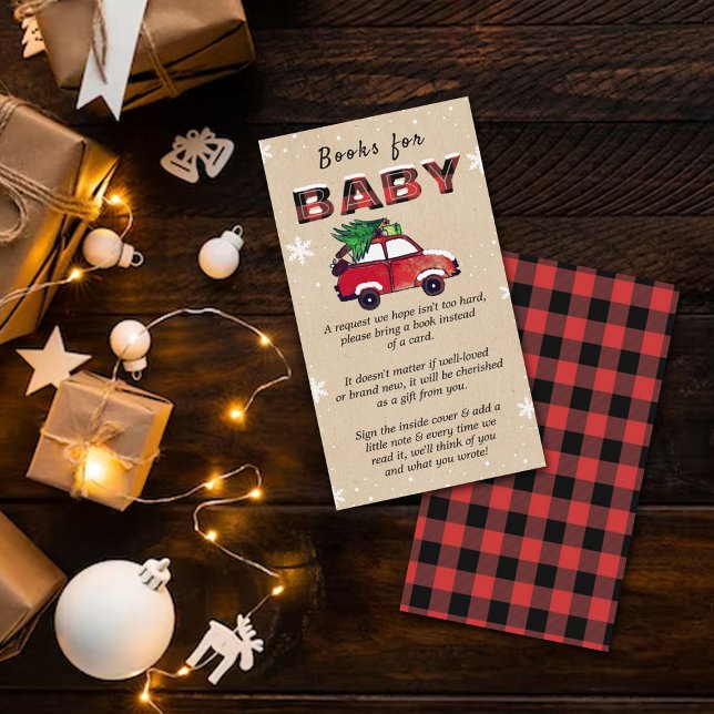 Carte D'accompagnement Livres Baby showers De Noël Pour Bébé (Créateur téléchargé)