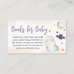 Carte D'accompagnement Livres Baby showers Halloween pour bébé