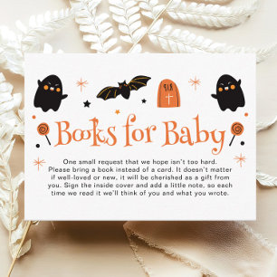 Carte D'accompagnement Livres Baby showers Halloween pour bébé