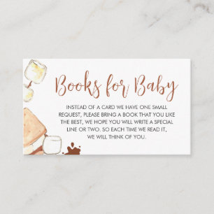 Carte D'accompagnement Livres Baby showers pour bébé