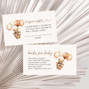 Carte D'accompagnement Livres Baby showers Teddy Bear Pour Baby