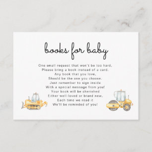 Carte D'accompagnement Livres Baby Under Construction pour Baby Card