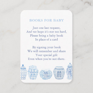 Carte D'accompagnement Livres Bleus Et Blancs Classiques Pour Le Baby sho