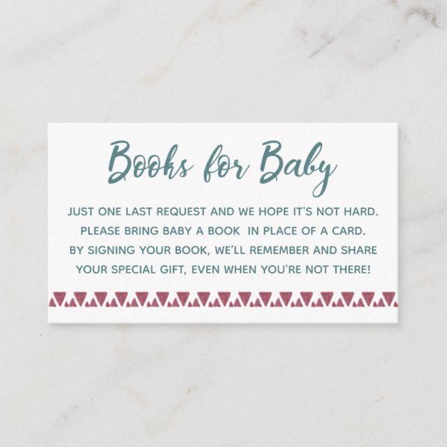 Carte D'accompagnement Livres Cactus Pour Bébé (Devant)