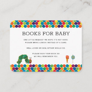 Carte D'accompagnement Livres Caterpillar affamés pour Baby shower