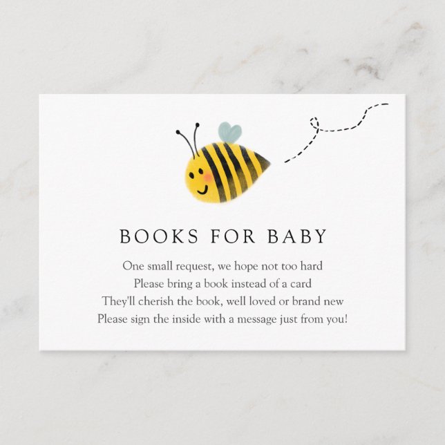 Carte D'accompagnement Livres d'abeilles pour Baby insert card (Devant)