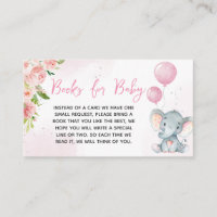 Livres de Baby shower Blush Pink Elephant pour béb