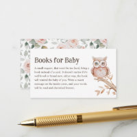 Livres de Baby Shower Boho Animaux de la Forêt pou