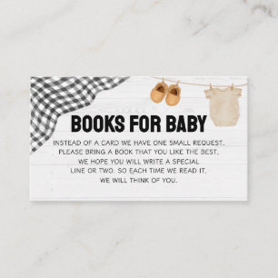 Carte D'accompagnement Livres de Baby Shower de Football pour Bébé