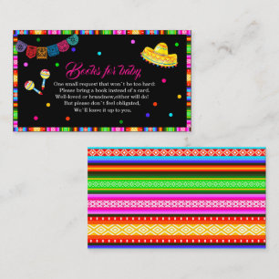 Carte D'accompagnement Livres de baby shower Fiesta pour bébé