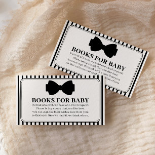 Carte D'accompagnement Livres de Baby Shower Little Gentleman pour Bébé
