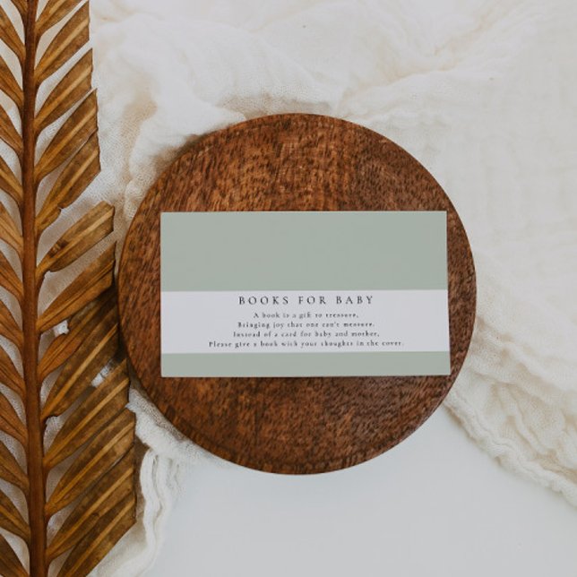 Carte D'accompagnement Livres De Baby shower Neutres Pour Les Enfants (Créateur téléchargé)