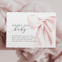 Livres de Baby shower pour bébé avec Bow rose