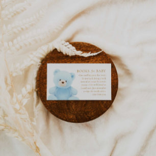 Carte D'accompagnement Livres de Baby shower pour bébé Boy Boy Boy pour c