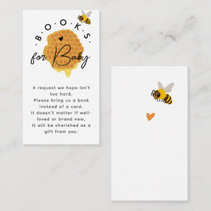 Carte D'accompagnement Livres de Baby Shower pour Bébé de Maman Rustique
