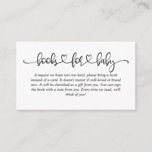 Carte D'accompagnement Livres de baby shower pour bébé Pink Cloud Deer