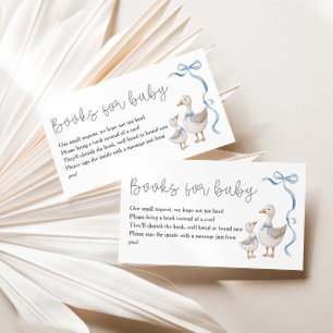 Carte D'accompagnement Livres De Baby shower Silly Goose Pour Baby