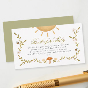 Carte D'accompagnement Livres de Baby shower Woodland pour bébé