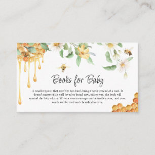 Carte D'accompagnement Livres de bain de miel aquarelle pour bébé