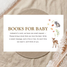 Livres de bébé pour Baby Shower Bohème de la Forêt