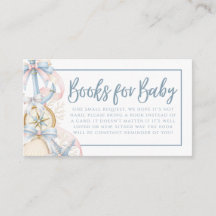 Livres de bébé pour Baby Shower Coastal Preppy Ble