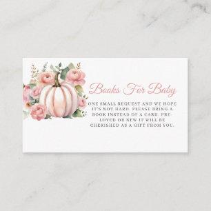 Carte D'accompagnement Livres de bébé pour la baby shower de la petite ci