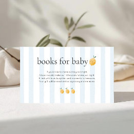 Carte D'accompagnement Livres de bébé pour une Baby Shower sur le thème C
