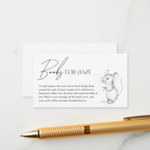 Carte D'accompagnement Livres de bois de forêt antique pour bébé