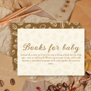 Carte D'accompagnement Livres de café pour Baby shower