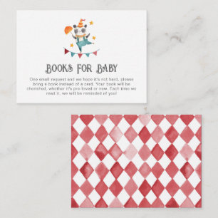 Carte D'accompagnement Livres De Cirque Pour Baby Card   Baby shower Carn