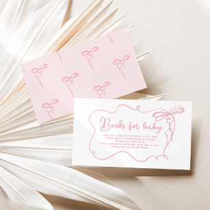 Carte D'accompagnement Livres de dainty à cadre ondulé pour bébé