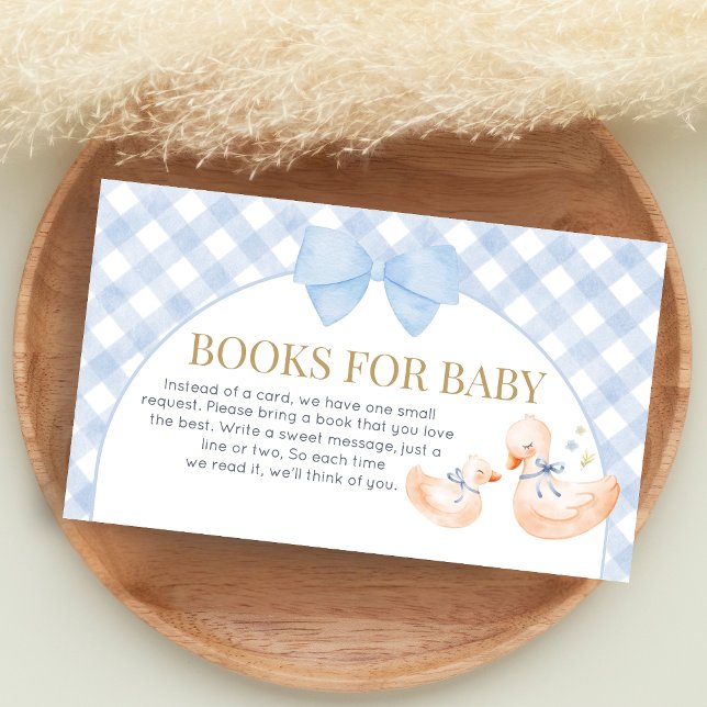 Carte D'accompagnement Livres de douche d'idiot de gingembre bleu pour bé (Little Silly Goose Baby Shower Books for Baby)