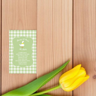 Carte D'accompagnement Livres de douche pour bébé Little Goose