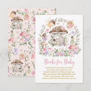 Carte D'accompagnement Livres de Fée de Forêt Enchantée pour Bébé Fille