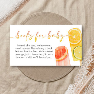 Carte D'accompagnement Livres de Fête de Bébé Popsicle Prêt à éclore pour